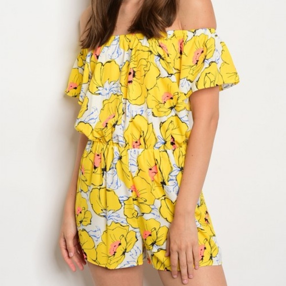 Pants - FLORAL ROMPER